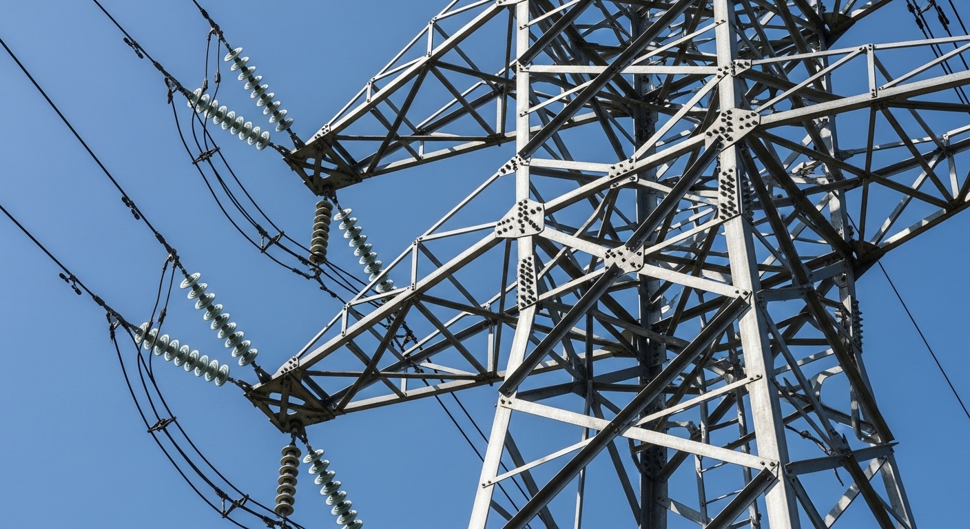 High-voltage transmission tower